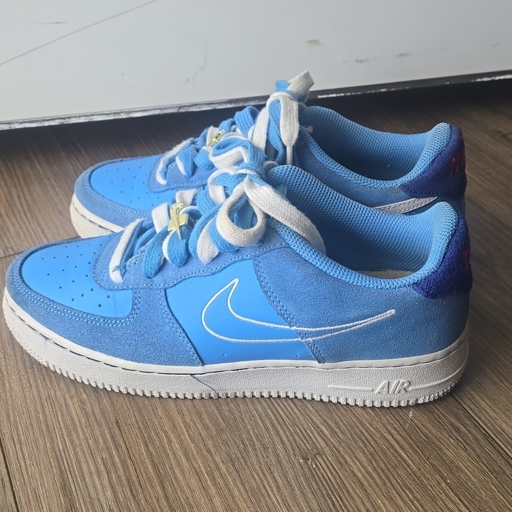 Nike Air Force 1 ‘07 LV8 University Blue Youth Size 6.5 Y - Picture 3 of 11